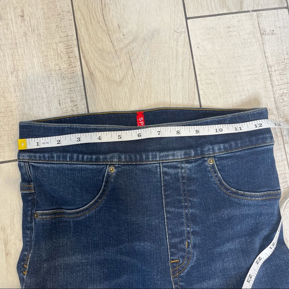 SPANX Cropped Flare Raw Hem Jeans Size Xs - Picture 12 of 15